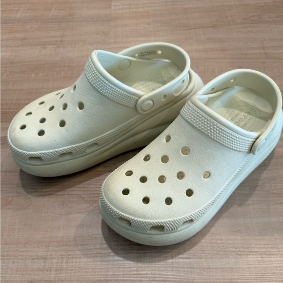 Platform Crocs In Bone Color - Picture 2 of 5